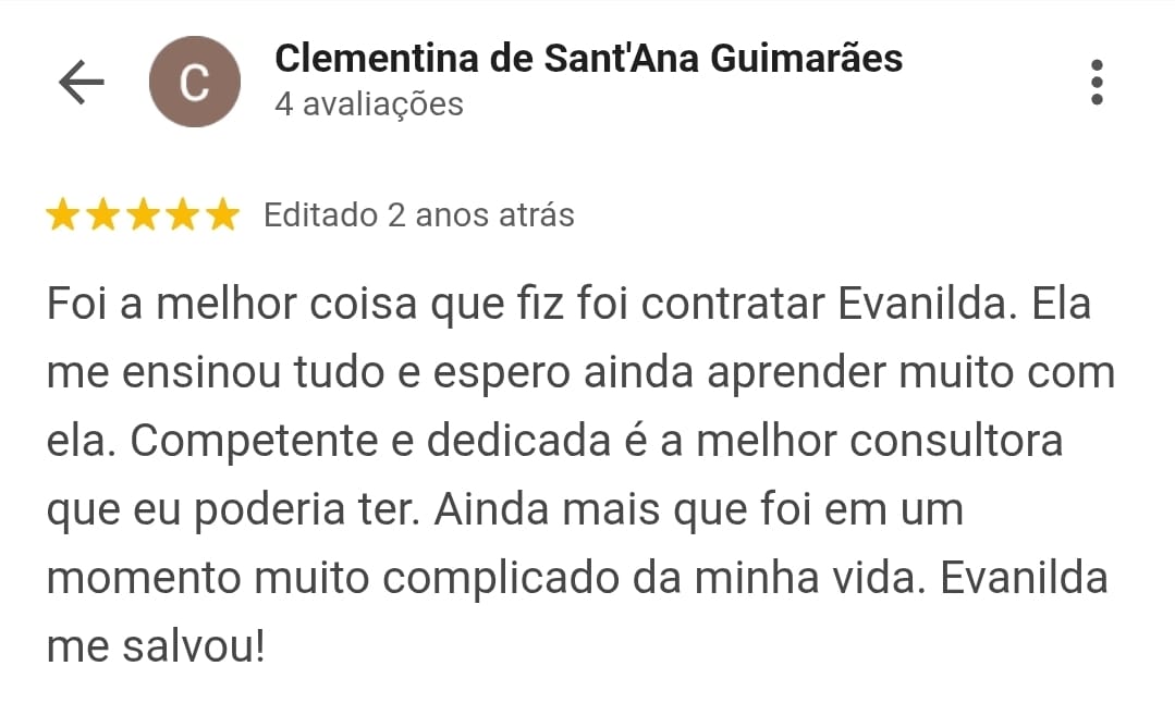 Print de depoimento 5